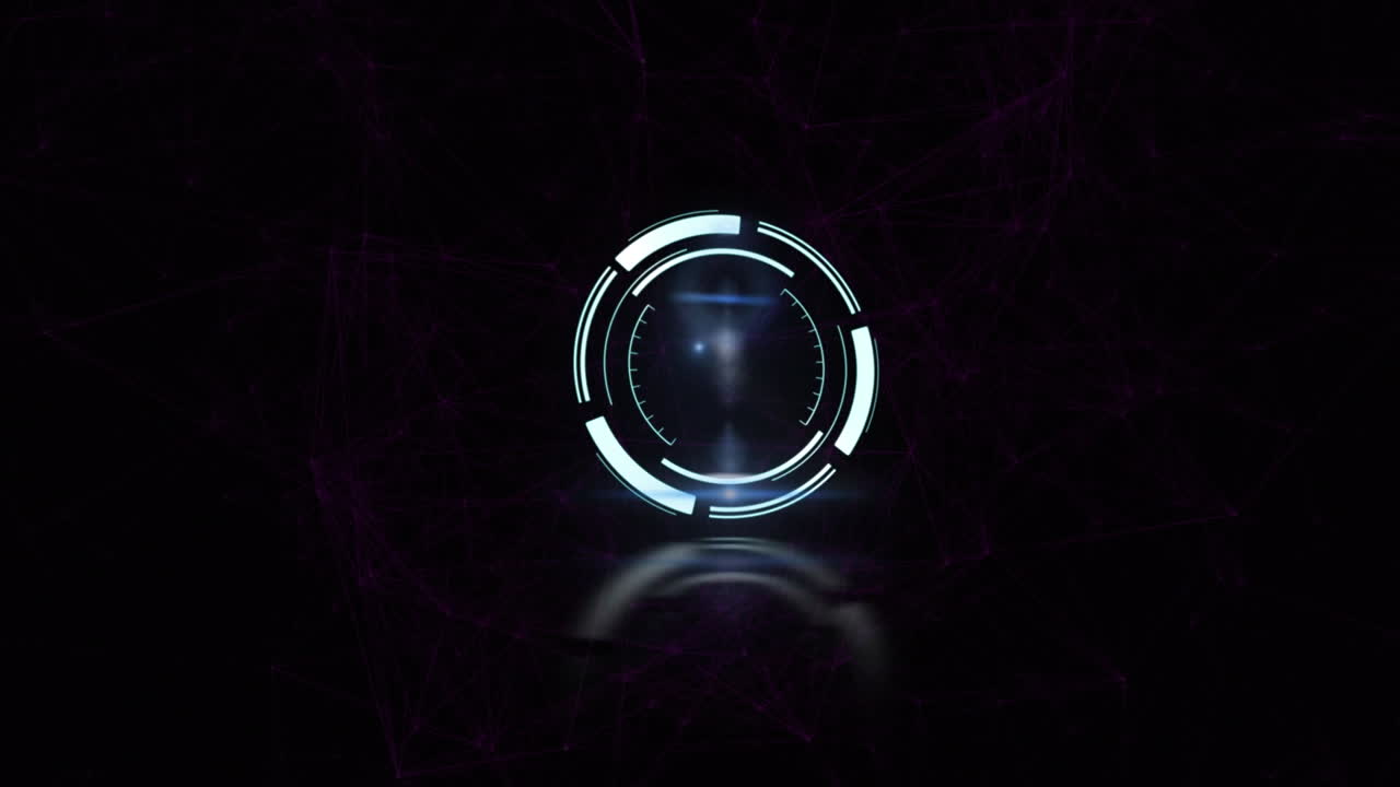 animación del escaneo del alcance sobre un fondo negro