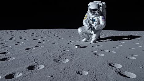 astronaut on the moon