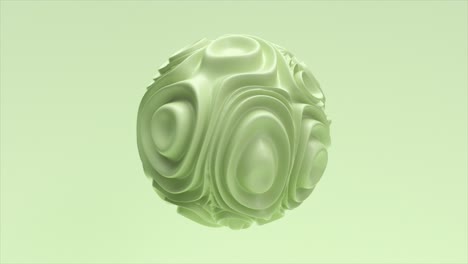 abstract light green 3d sphere