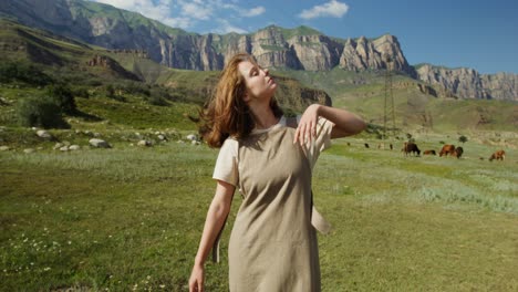 woman in nature