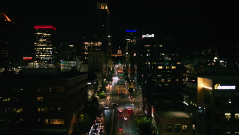 night city aerial view