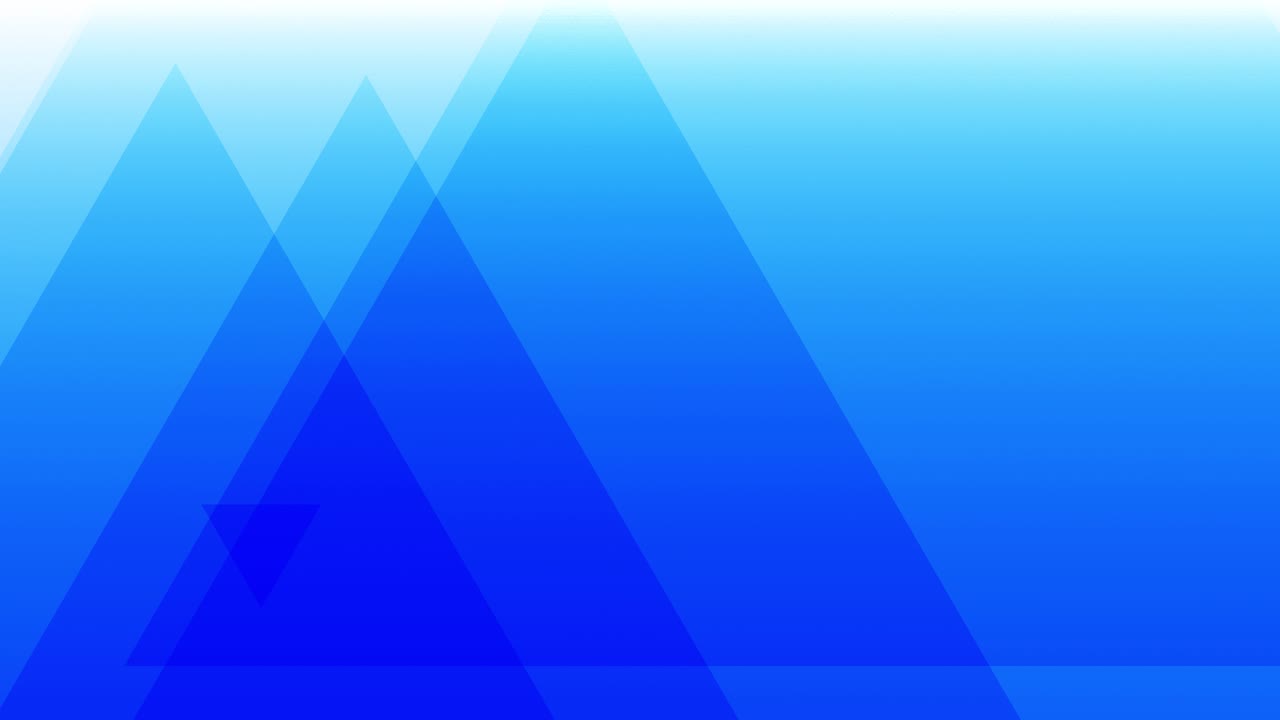 움직이는 그라데이션과 투명하게 겹쳐진 삼각형 모양이 있는 반복 가능한 생생한 파란색 기하학적 추상 배경, 기술, 뉴스 및 기업 배경