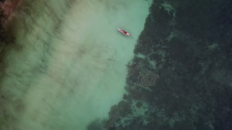 Boat-on-the-blue-water-sea-in-Thailand