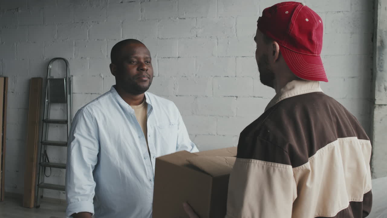 A delivery being made