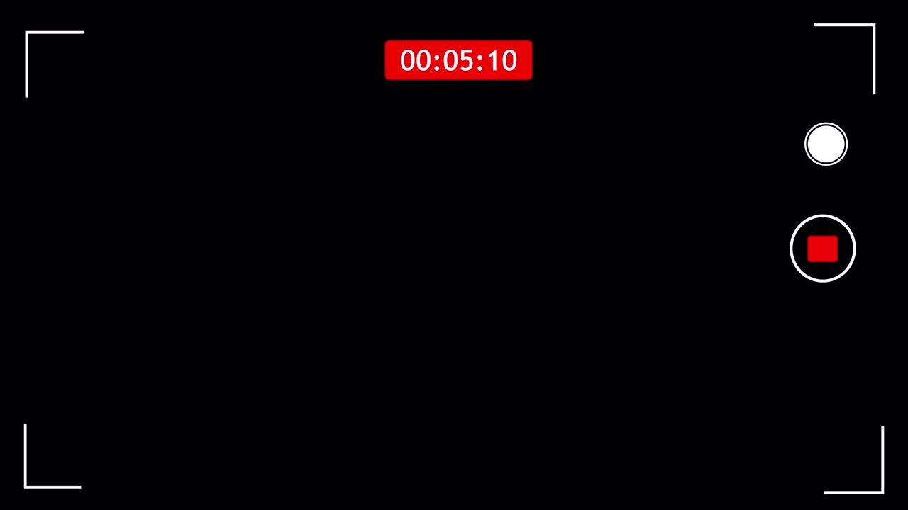 Digital Camera Recording Interface Overlay