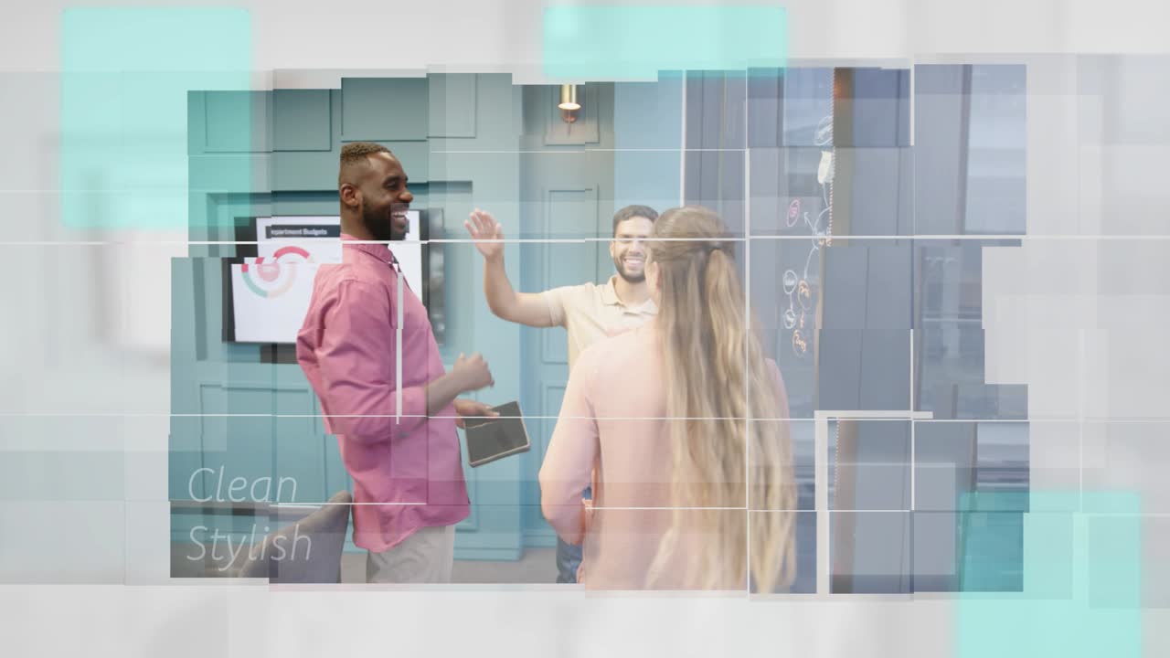 Une équipe d'entreprises diverses collaborant dans un bureau moderne