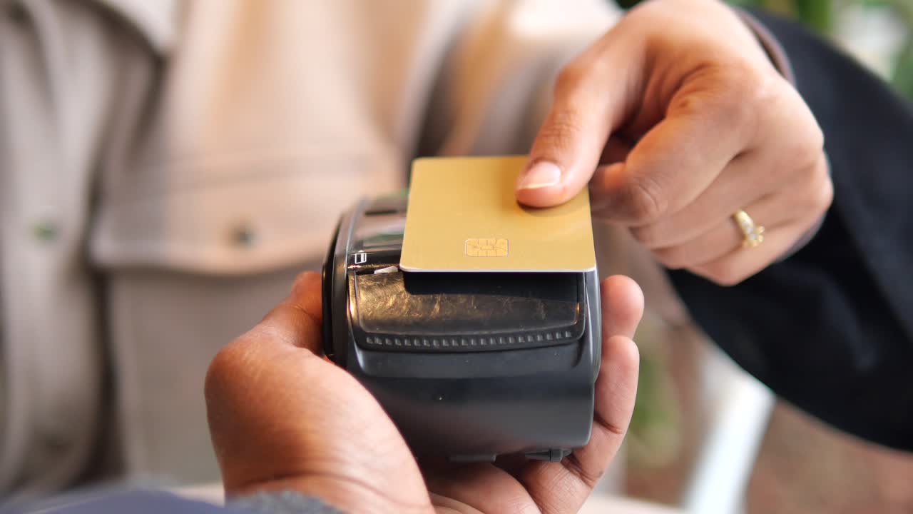 transacción de pago con tarjeta de crédito