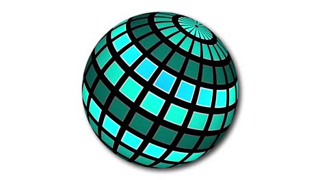 la animación de la esfera del tablero de ajedrez abstracto. el fondo de la esfera abstracta.