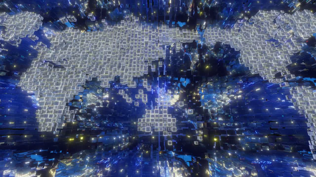 루프 3d 세계 지도 애니메이션