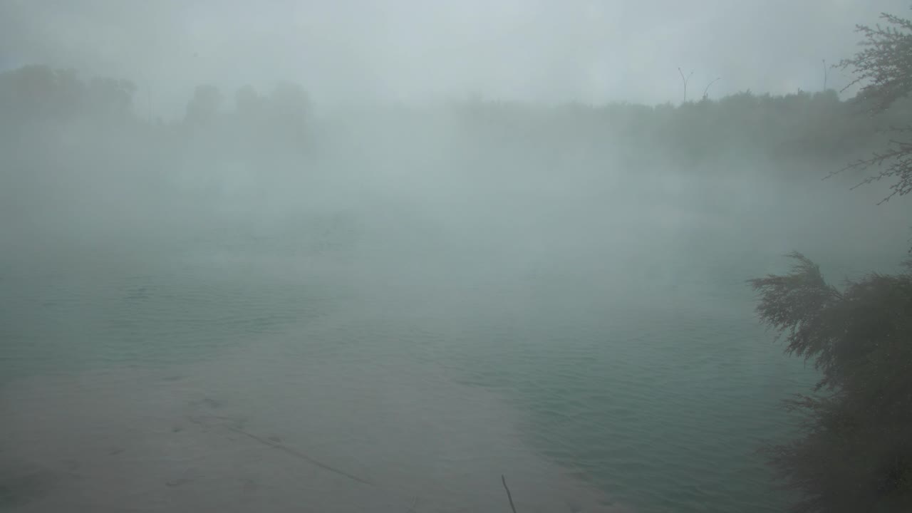 지질 활동 화산 풍경, 뜨거운 수영장