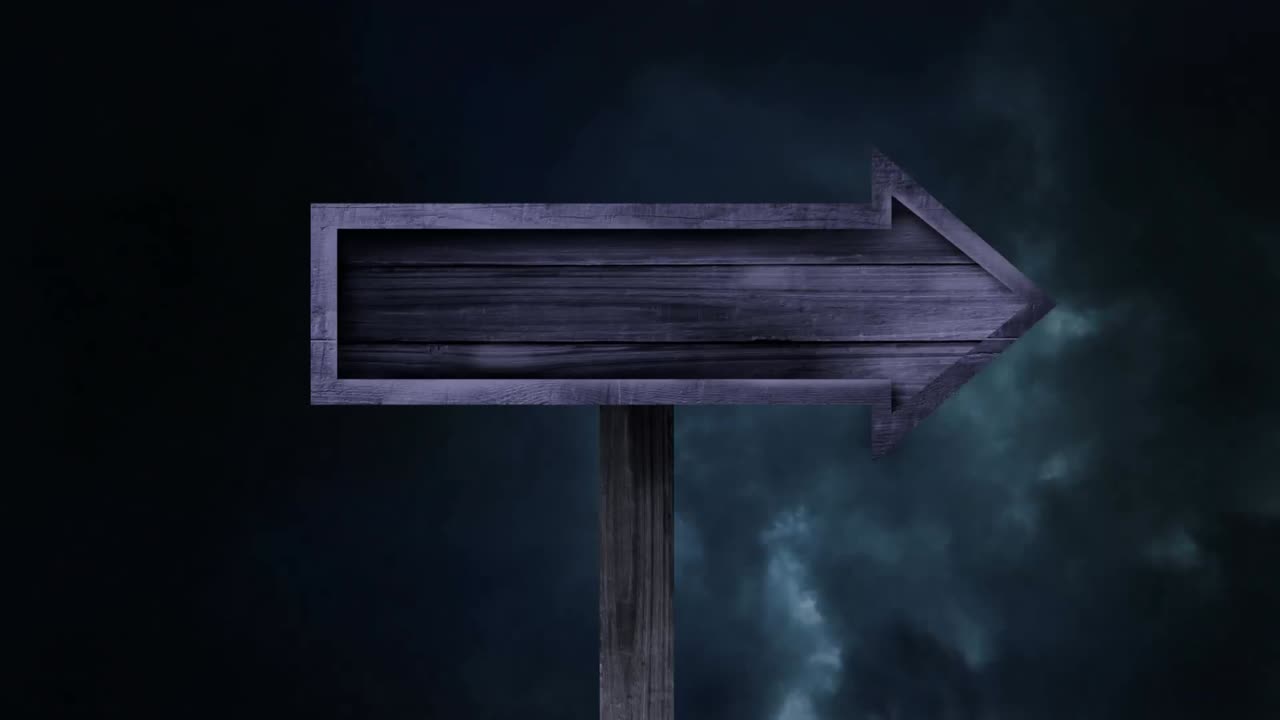 Wooden panel with storm in the background