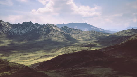 majestic mountain landscape featuring lush valleys and distant peaks