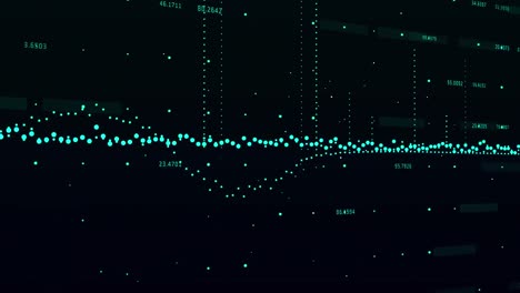 Animation-Mehrerer-Diagramme-Mit-Wechselnden-Zahlen-Auf-Schwarzem-Hintergrund