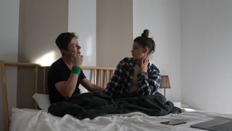 couple caring for ill partner