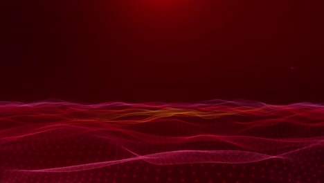 abstract red and pink particle waves background