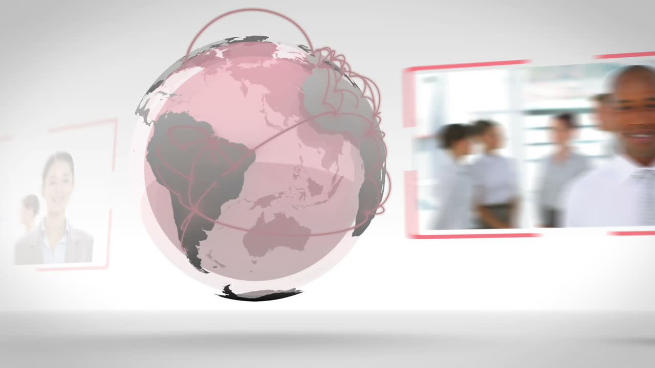 gente de negocios con una imagen de la tierra cortesía de nasa.org