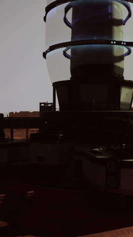 el exterior de la base de marte