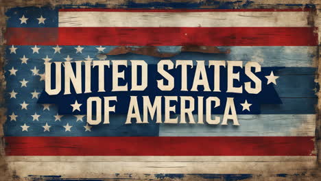 distressed american flag with "united states of america" text