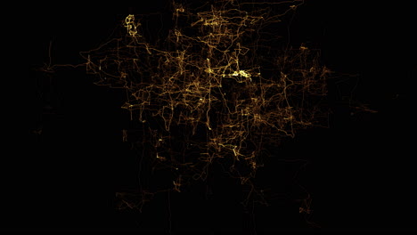digital neuron grid – web of connections animation