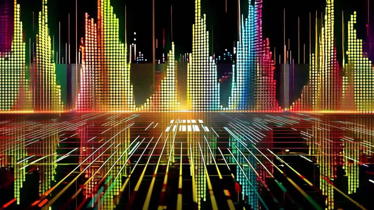 Abstract Digital Equalizer Background