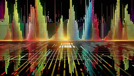 abstract digital equalizer background