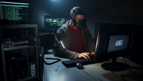 computer hacker types computer code