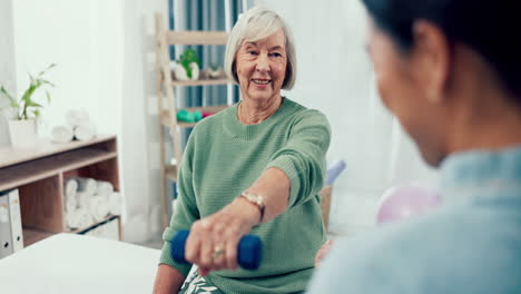 Senior-care,-exercise-and-physiotherapist-with-old