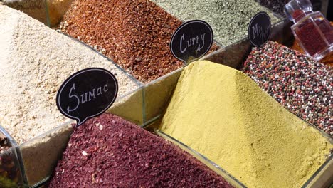 colorful spices at a turkish market