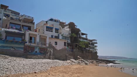 beach and seafront in taghazout