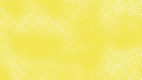 patrón abstracto con puntos blancos en un fondo amarillo. gráficos de movimiento de paleta de colores de moda