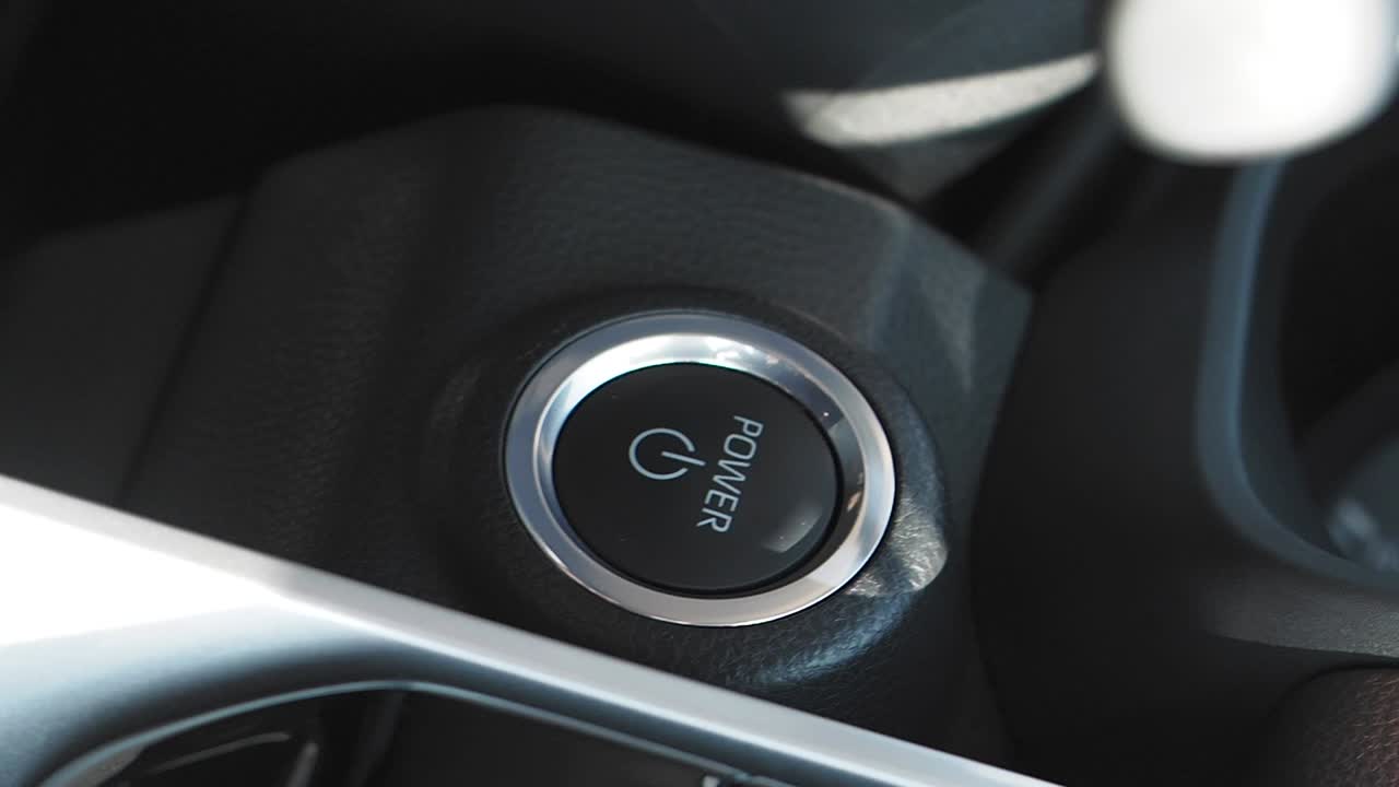 Car Power Button Close-up