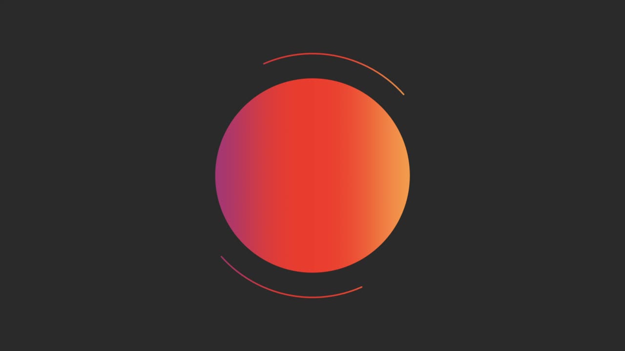 그라디언트 노란색과 빨간색 원