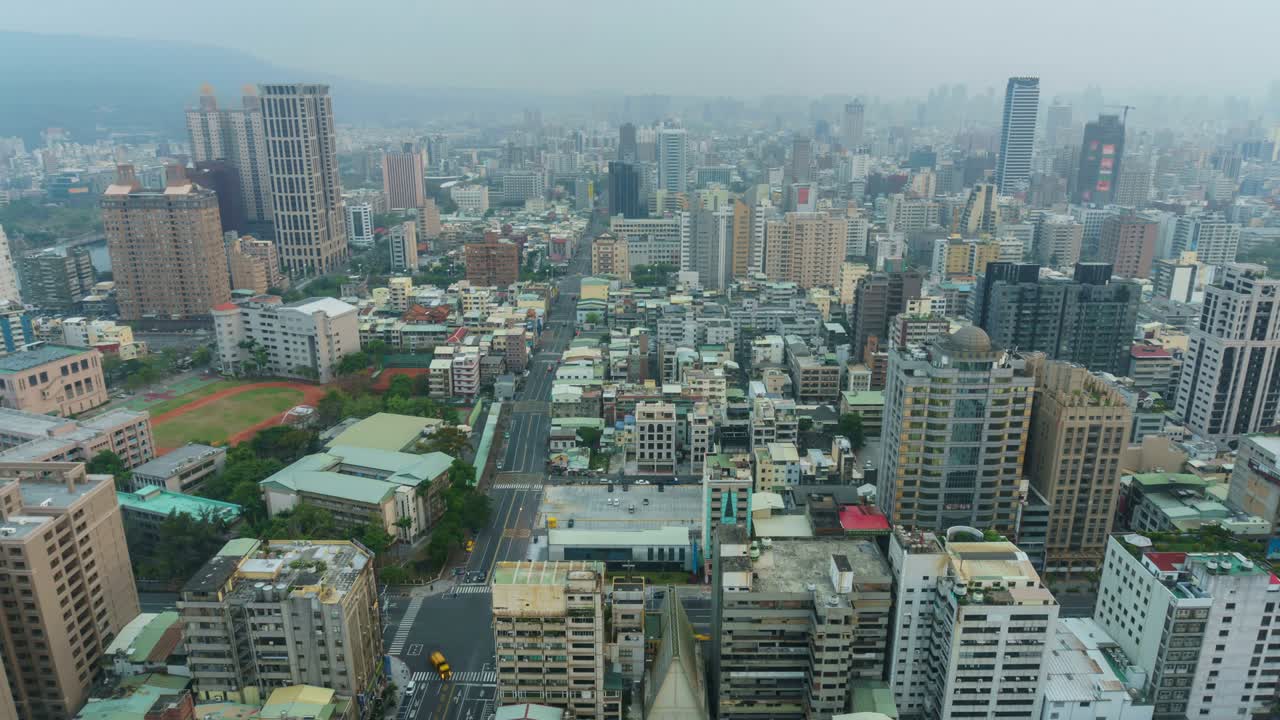 timelapse del paisaje urbano de la ciudad de kaohsiung, taiwán