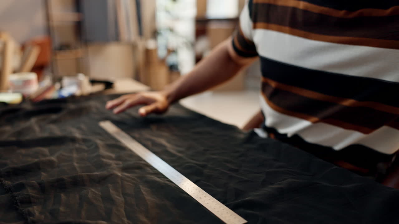 패션, 디자이너, 그리고 통치자를 가진 사람의 손