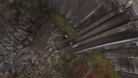 dam of salamonde in north of portugal top view