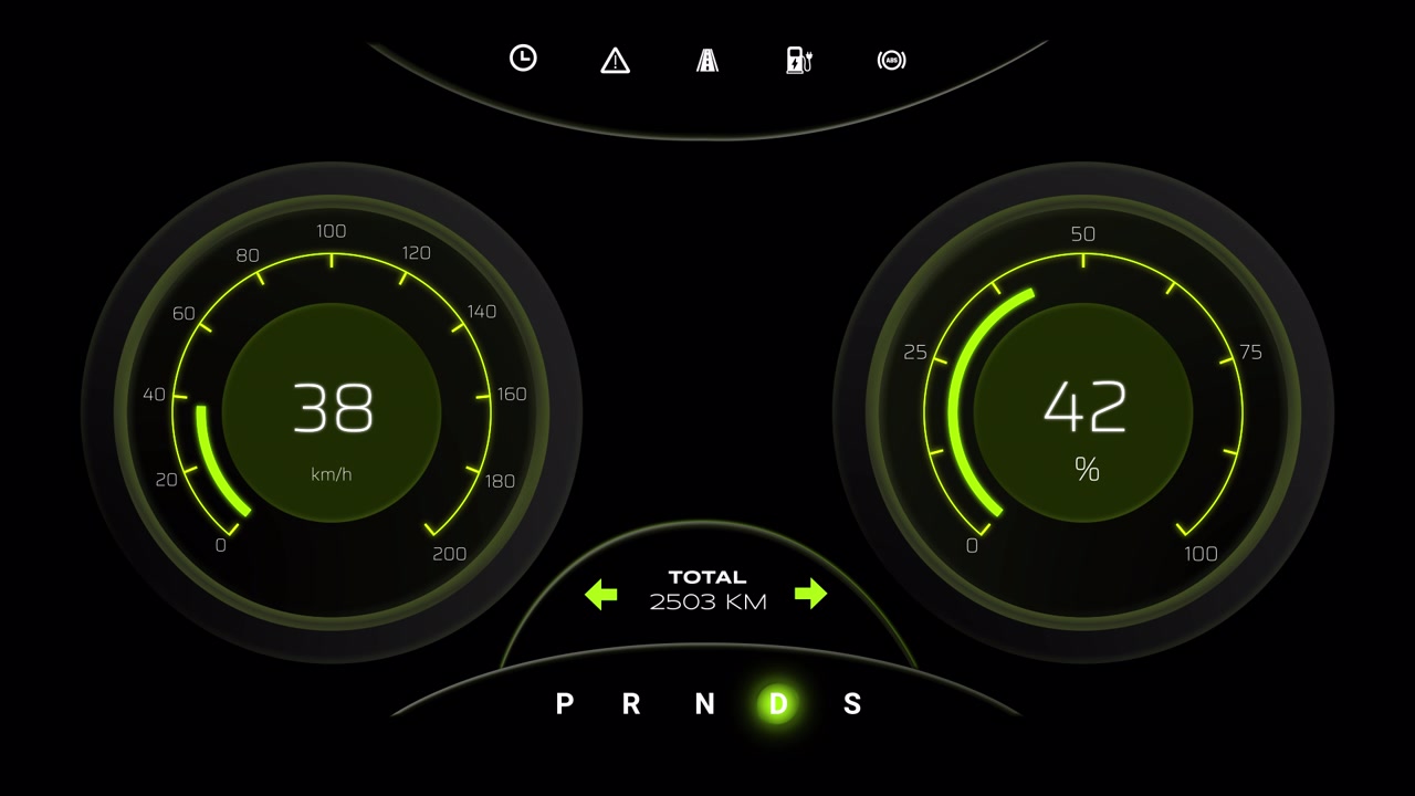 Car Analog Digital Speedometer
