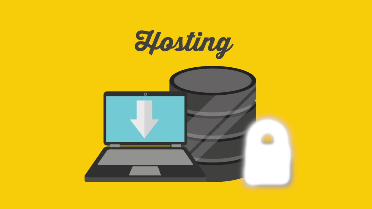 ilustración de alojamiento web