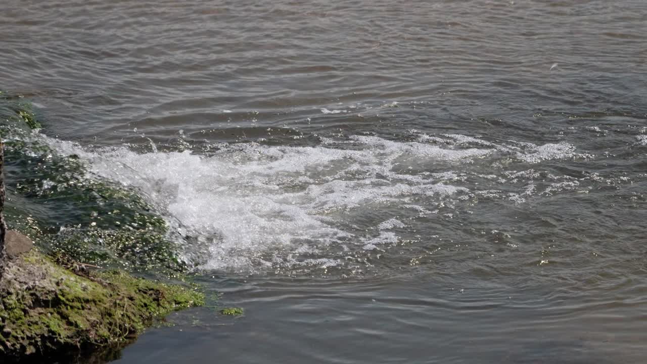 Environmental Health, Drainage Overflow, Waste Water Flow, Slow Motion