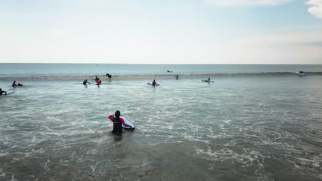surfers enjoying the waves