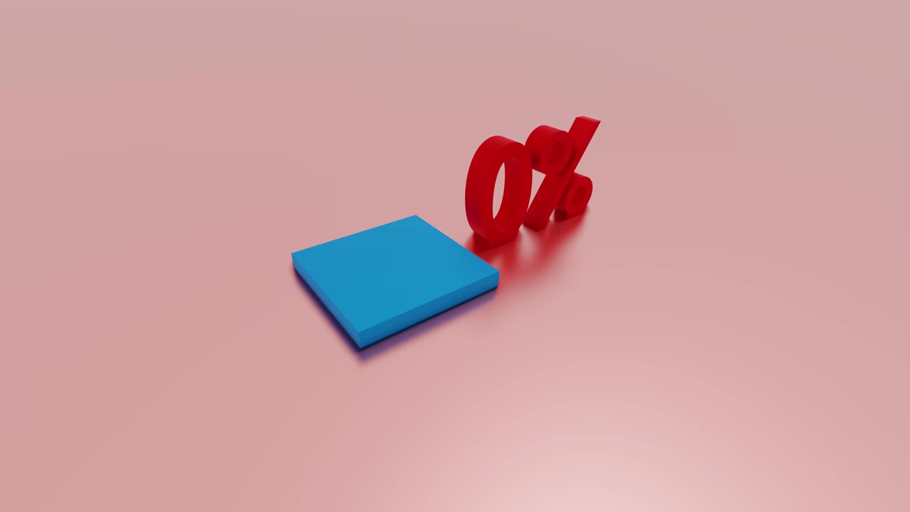 cien por ciento de gráficos de movimiento animados