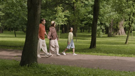 people walking in the park