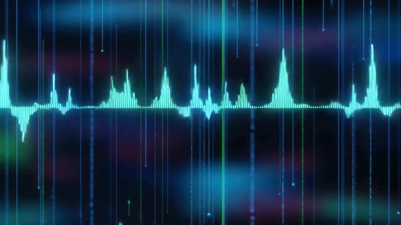 Dynamic Visualization of Sound Waves: Exploring the Rhythm and Frequency in a Spectacular Audio Spectrum Representation