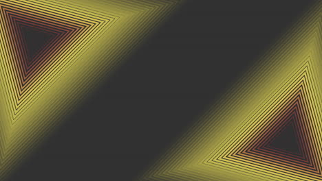 Abstraktes-Schwarz-gelbes-Design-Mit-Zentralem-Dreiecksmuster