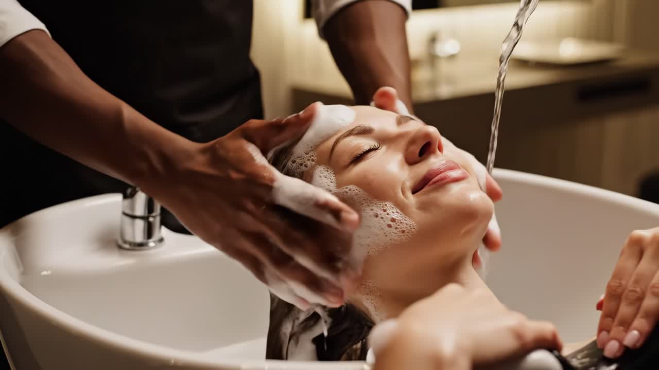 Relaxing Hair Wash at the Salon