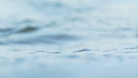 Pérdida-De-Espuma-Del-Océano-En-La-Orilla,-Una-Textura-Detallada-De-La-Espuma-Del-Mar