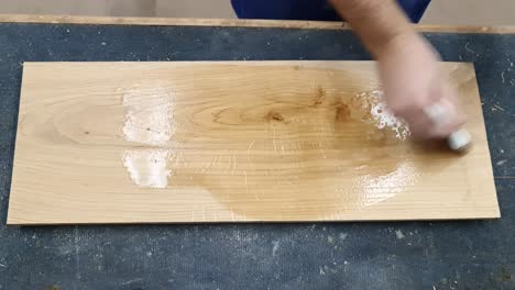 Preparing-wood-for-making-art