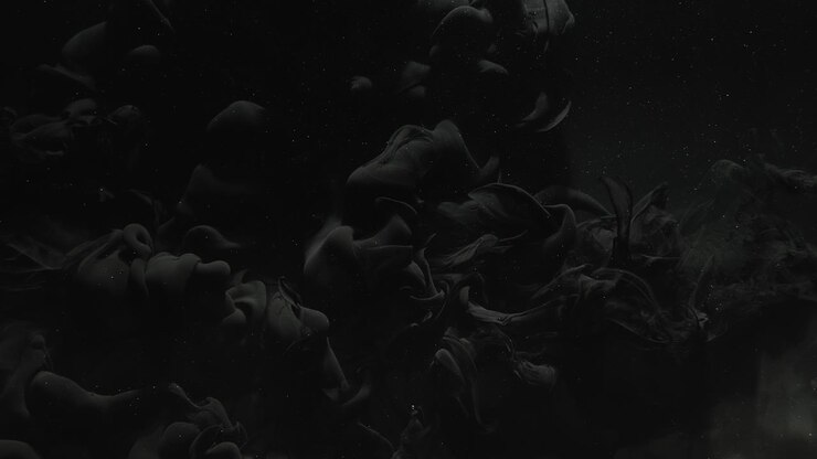 black smog blast logo reveal ink water shot dust