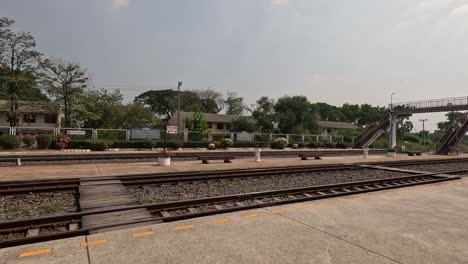 empty platforms and tracks over time