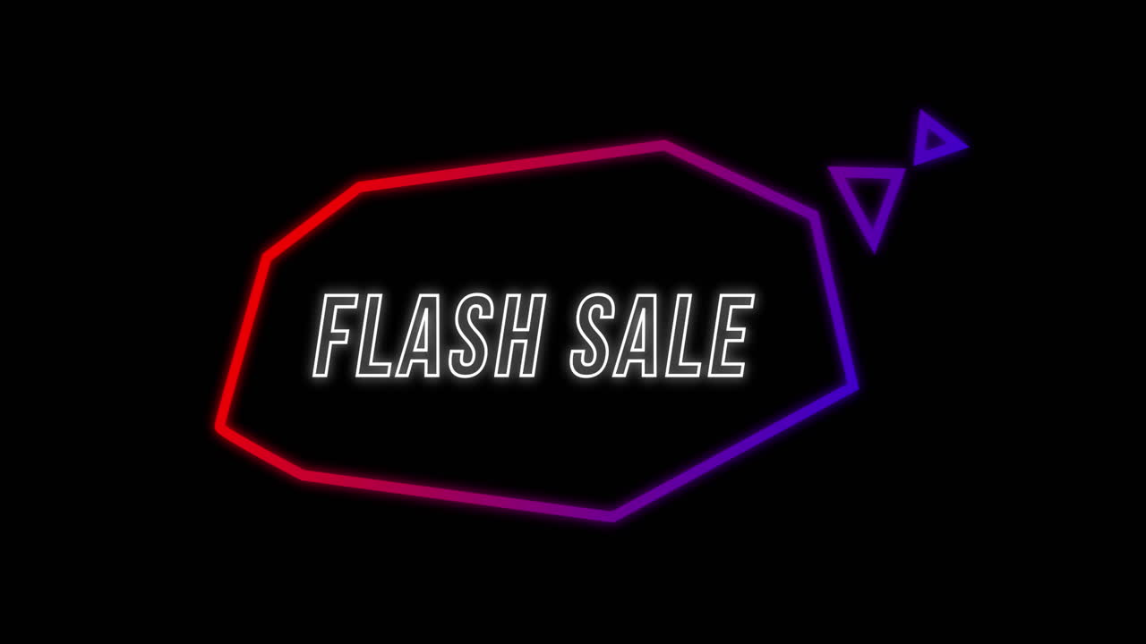 Flash Sale advertisement in Retro Eighties concept