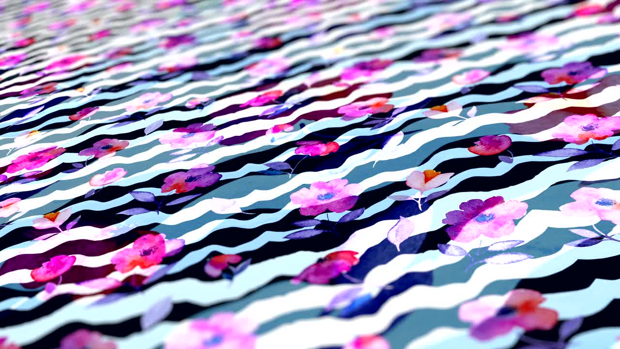 손으로 그린 수채화 꽃과 함께 추상적인 배경.